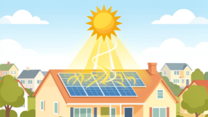 Solar energy basics illustration for Chicago homeowners