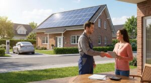 chicago solar panels on a residential roof