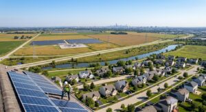 ComEd solar and Ameren solar in Illinois, rooftop solar panels on a home