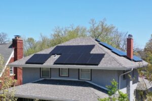 Illinois home with a rooftop solar array installed by Windfree Solar