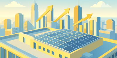 Commercial solar financing illustration for Chicago businesses